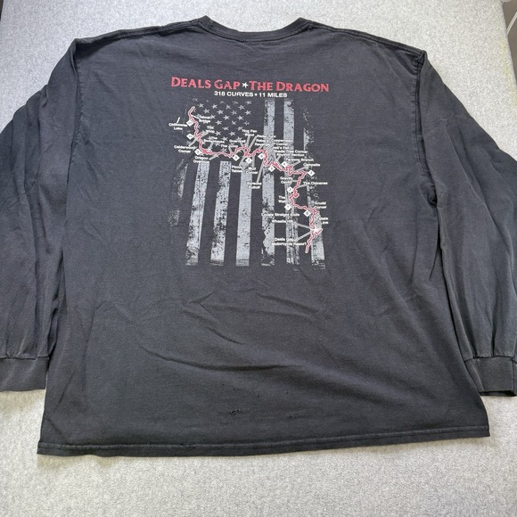 Deals Gap Ride The Dragon T-Shirt Long Sleeve 2XL,l - Picture 6 of 7